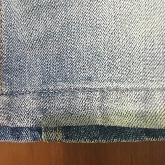 American Eagle Women's Distressed Denim Skirt 4 - Picture 2 of 6